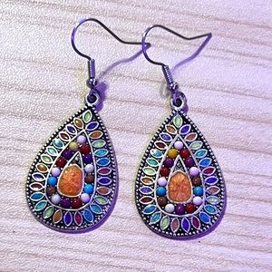 Colorful boho earrings!